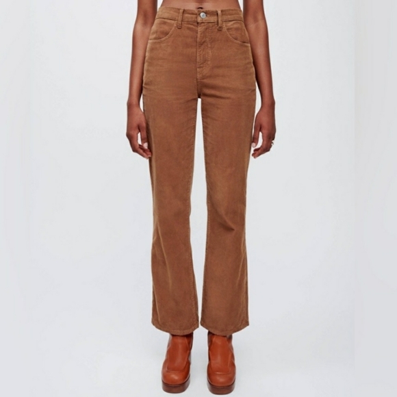 Re/Done Black Corduroy Flare Bootcut Pants 25 NEW - Picture 7 of 8